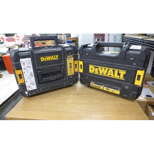 2056 - Cyclops 18 million candle power torch & 2 empty Dewalt tool boxes