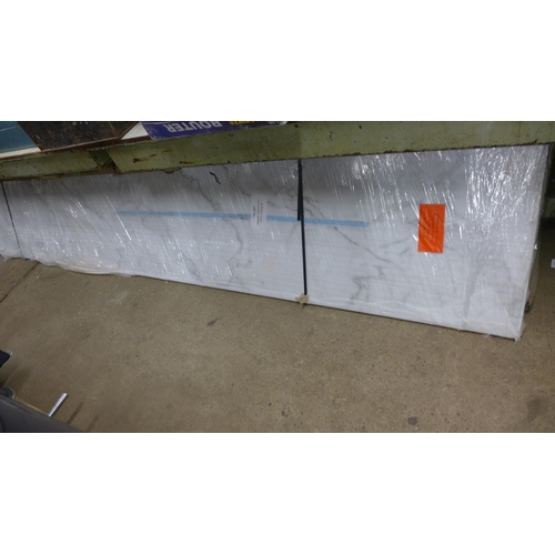 2398 - 2 Sections of marble effect work top (6m total)