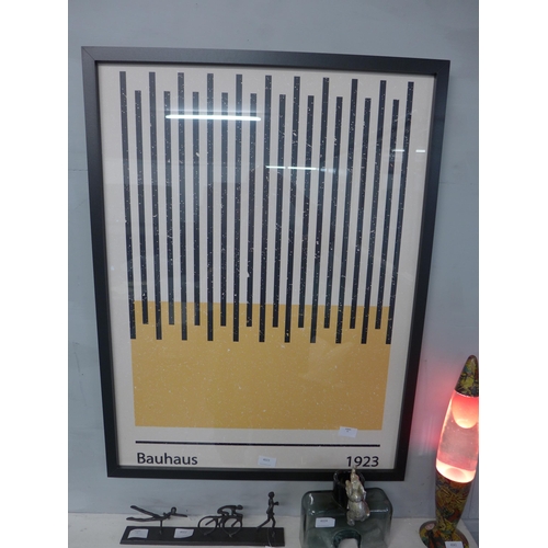 1309 - A framed print, William Gustafsson (Bauhaus 1923 Yellow) 60X60  (PFPPR5152532)