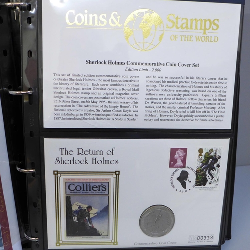 654 - An album of fifteen limited edition coin covers