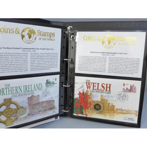 654 - An album of fifteen limited edition coin covers