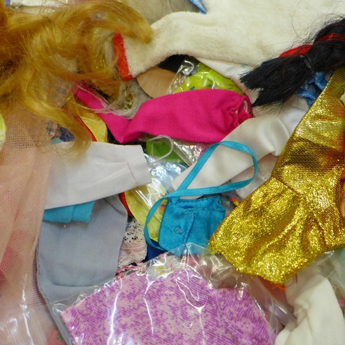 655 - Teenage fashion dolls, clothes, shoes, etc. including Barbie