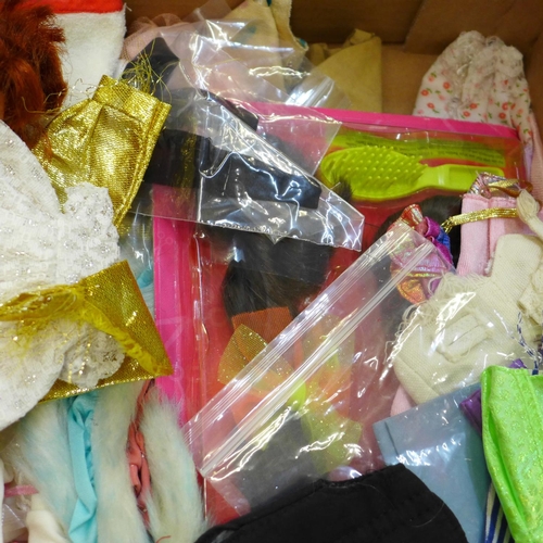 655 - Teenage fashion dolls, clothes, shoes, etc. including Barbie