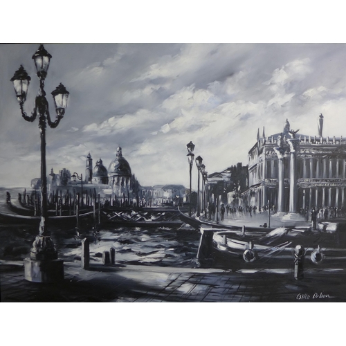 1 - Csilla Orban (British/Hungarian b.1961), view of Venice, oil on canvas, 91 x 122cms, framed