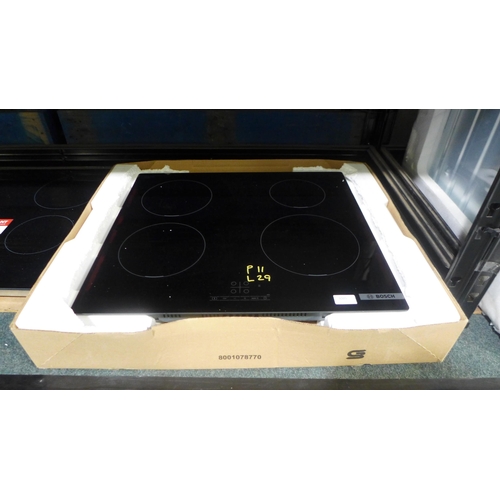 3005 - Bosch Ceramic 4 Zone Induction Hob H45xW592xD522  - Model no  Pue611bb5 , Original RRP £432.50 inc. ... 