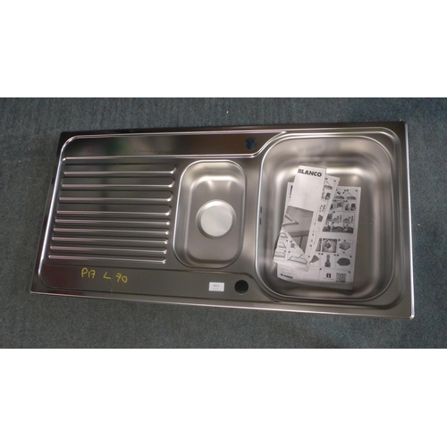 3011 - Islay 1.5 Bowl Stainless Steel sink - 500x1000  - Model no  456452 , Original RRP £132.50 inc. vat (... 