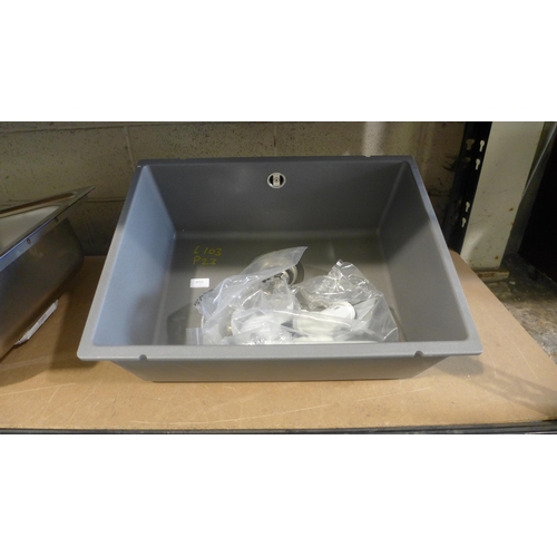 3012 - Grey Composite Blanco Taidan Sink (400-103)  * This lot is subject to vat