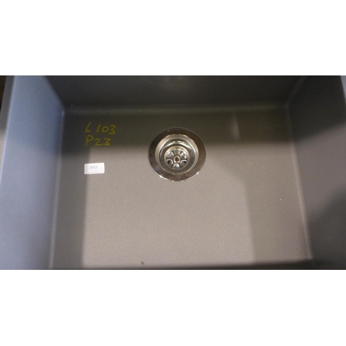 3012 - Grey Composite Blanco Taidan Sink (400-103)  * This lot is subject to vat