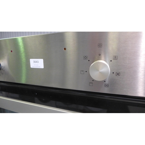 3043 - Matrix Single Fan Oven - Stainless steel -(Missing Knob)  H595xW595xD575  - Model no  MS100SS , Orig... 