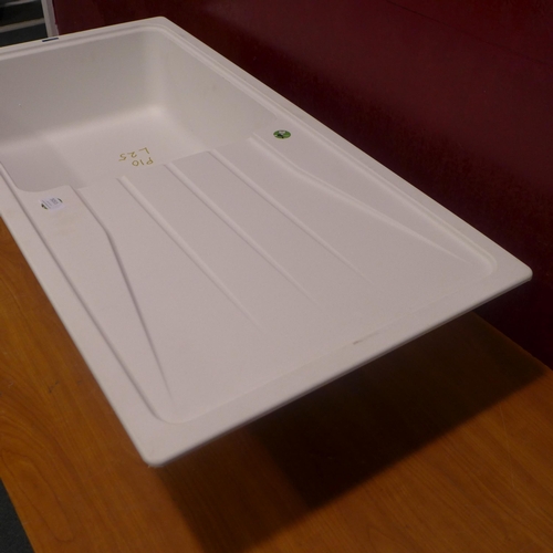 3055 - Blanco White Composite Sink With Drainer (400-25)  * This lot is subject to vat