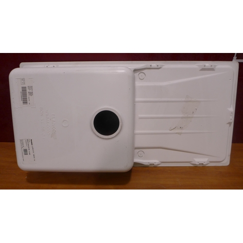 3055 - Blanco White Composite Sink With Drainer (400-25)  * This lot is subject to vat