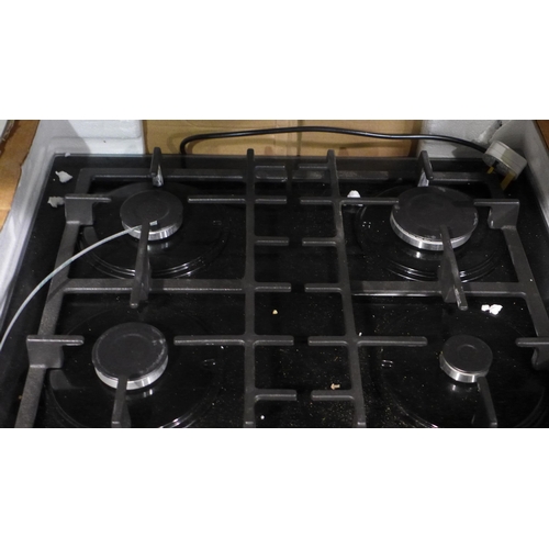 3085 - Bosch Gas on Glass 4 Burner Hob  H45xW590xD520   -  Model No  PNP6B6B90  , Original RRP £374.17  inc... 