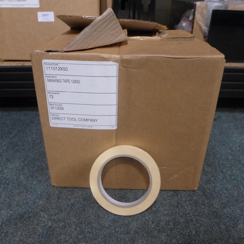 3094 - 144 Rolls of 12mm x 5m Masking Tape  (401 - 76)   * This lot is subject to vat