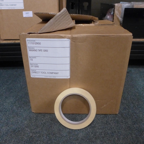 3103 - 144 Rolls of 12mm x 5m Masking Tape  (401 - 76)   * This lot is subject to vat