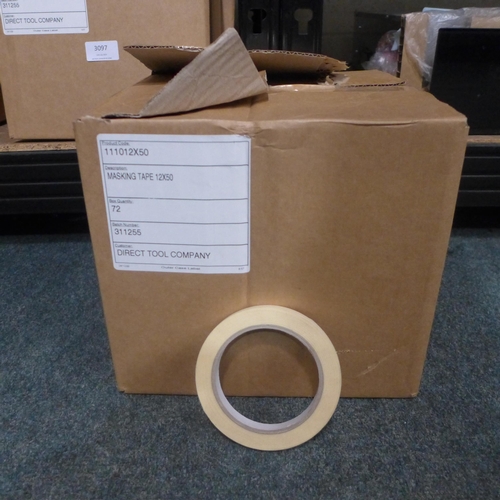 3106 - 144 Rolls of 12mm x 5m Masking Tape  (401 - 76)   * This lot is subject to vat