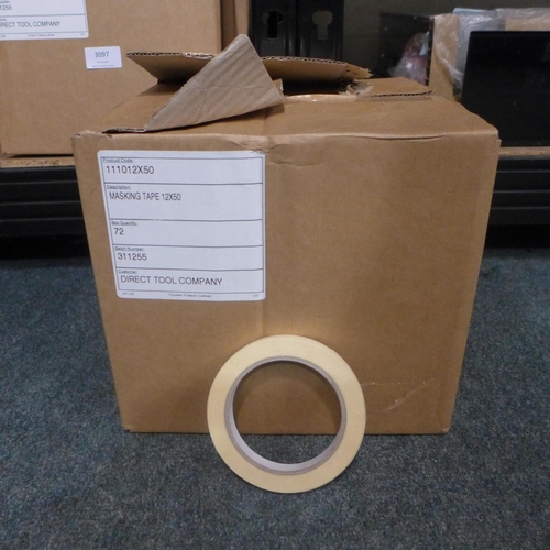 3120 - 144 Rolls of 12mm x 5m Masking Tape  (401 - 76)   * This lot is subject to vat