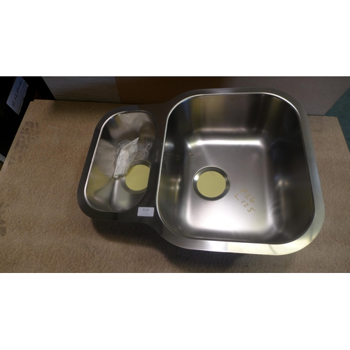 3126 - Ecuador 1.5 Bowl RVS U/mount Stainless Steel Sink -  430x582  - Model no  BL453665 , Original RRP £2... 