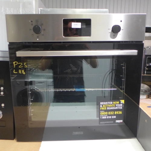 3140 - Zanussi Single Multifunction Oven H589xW594xD568  - Model no  ZOHNX3X1 , Original RRP £265.83 inc. v... 