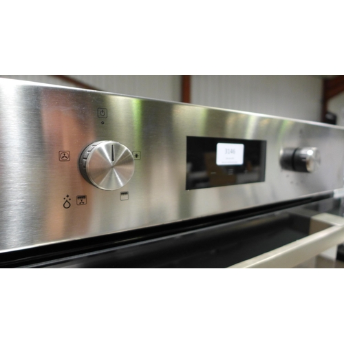 3146 - Viceroy Single Oven with EcoSteam - Stainless Steel  H595xW595xD547  -  Model No  WROV60SS  , Origin... 