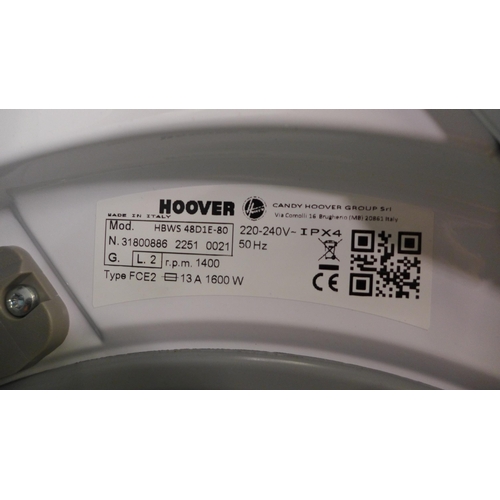 3154 - Hoover H Wash 300 Lite  Integrated Washing Machine (8kg) -   H820xW600xD525  -  Model No  HBWS 48D1E... 