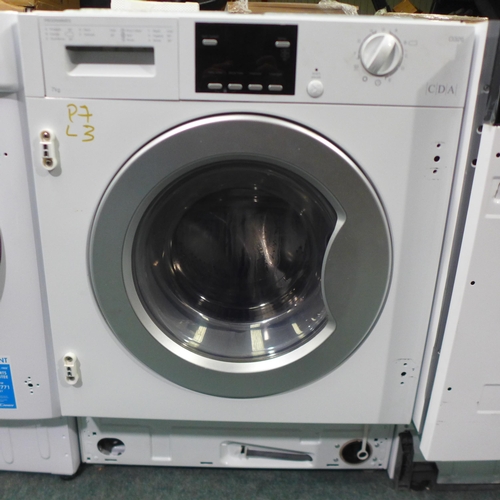 3157 - CDA Fully Integrated Washer (7kg)  H830xW596xD520  - Model no  CI326 , Original RRP £471.67 inc. vat... 