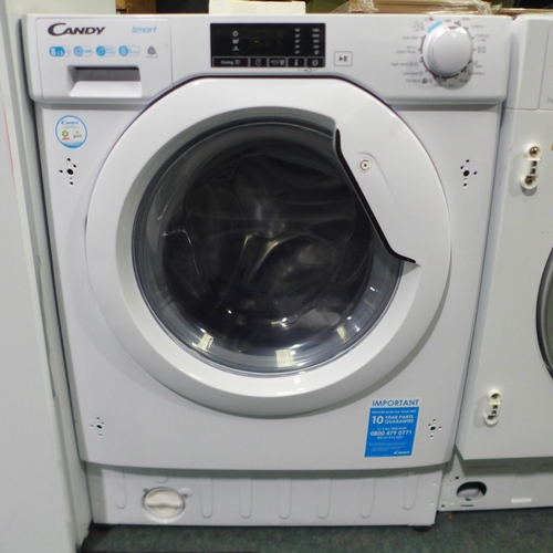 3158 - Candy Integrated Washer Dryer (8kg) H820xW600xD525  - Model no  CBD 485D1E , Original RRP £382.50 in... 