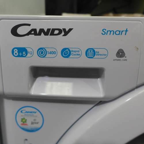 3158 - Candy Integrated Washer Dryer (8kg) H820xW600xD525  - Model no  CBD 485D1E , Original RRP £382.50 in... 