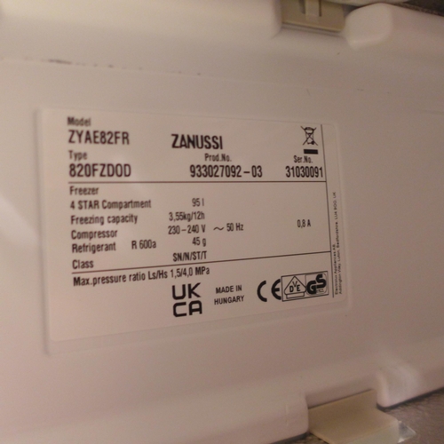 3168 - Zanussi Built Under Freezer - H820xW598xD548  - Model no ZYAE82FR , Original RRP £412.50 inc. vat (4... 