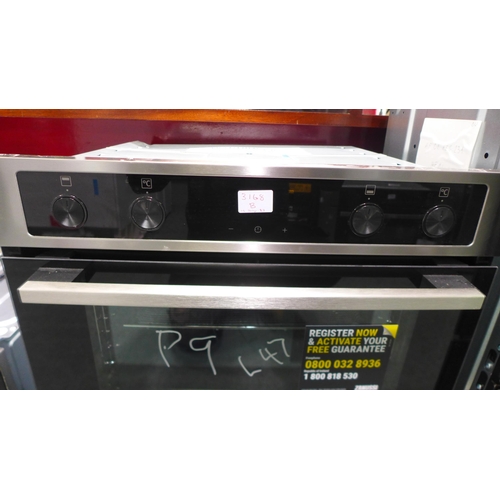 3168b - Zanussi Built Under Airfry Double Oven H715xW594xD568   -  Model No  ZPCNA4X1  , Original RRP £440.8... 