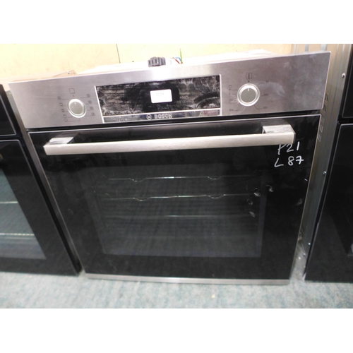 3229 - Bosch Serie 4 Single Oven H595xW594xD548   -  Model No  HBS534BS0B  , Original RRP £357.5  inc. vat ... 