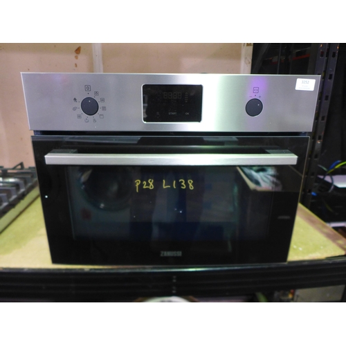 3252 - Zanussi Single Multifunction Microwave Oven - Black H589xW594xD568  - Model no  ZOHNX3K1 , Original ... 