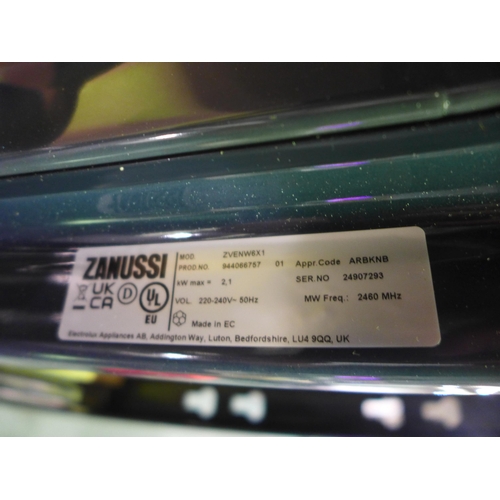 3252 - Zanussi Single Multifunction Microwave Oven - Black H589xW594xD568  - Model no  ZOHNX3K1 , Original ... 