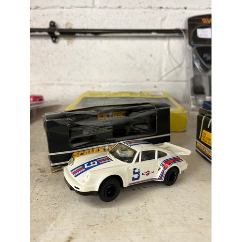 2097 - Qty. of 1980s Scalextric inc. standard hand throttles, Ford Escort Mexico 'Special Build', Porsche T... 