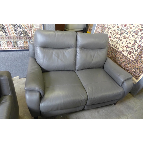 1360 - Barrett Leather two Seater Power Recliner sofa  , Original RRP £1166.66 + vat  (4167-11)   * This lo... 