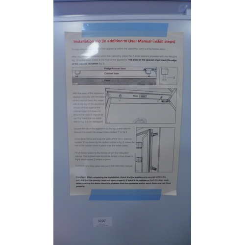 3018 - Matrix 70/30 Integrated Fridge Freezer H1772xW540xD540  - Model no  MFC701 , Original RRP £345.83 in... 