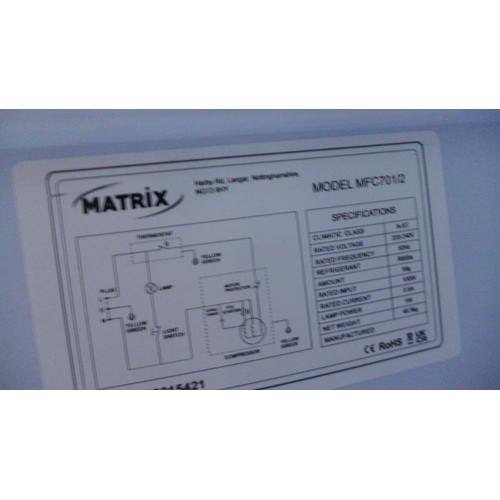 3018 - Matrix 70/30 Integrated Fridge Freezer H1772xW540xD540  - Model no  MFC701 , Original RRP £345.83 in... 