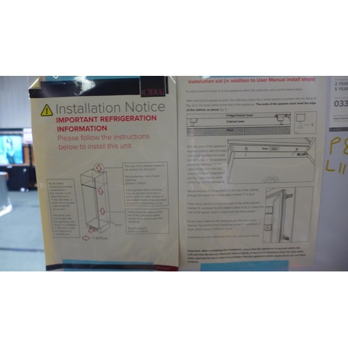 3019 - CDA 70/30 Integrated Fridge Freezer H1772xW540xD540  - Model no  FW872 , Original RRP £424.17 inc. v... 