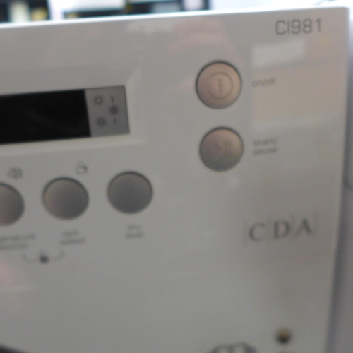 3025 - CDA Fully Integrated Washer/Dryer (8+6kg)  Model no  CI981 (400-146)  * This lot is subject to vat