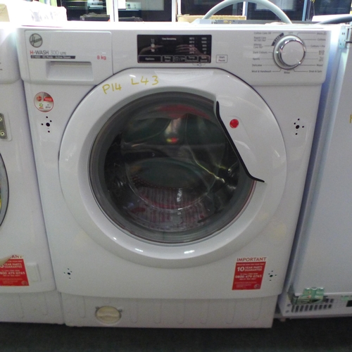 3026 - Hoover H-Wash 300 Lite Integrated Washing Machine (8kg) H820xW600xD525  - Model no  HBWS 48D1E , Ori... 