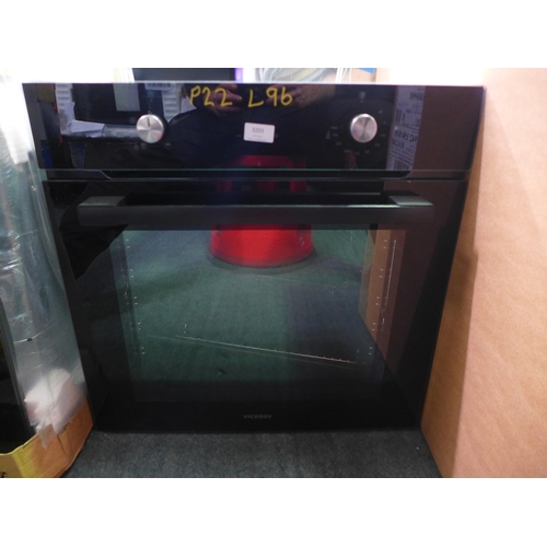 3032 - Viceroy Single Black Oven with EcoSteam  H595xW595xD547  - Model no  WROV60BK , Original RRP £315.84... 