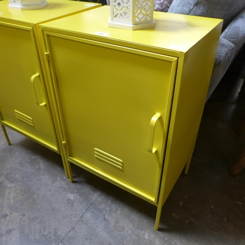 1382 - A yellow industrial style cabinet