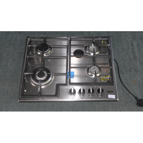 3051 - Zanussi Easy Cook 4 Burner Gas Hob - Burners incomplete - H40xW595xD510, Original RRP £165.83 inc. v... 