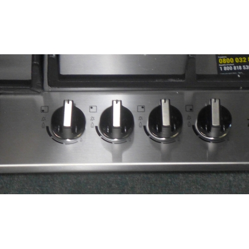 3051 - Zanussi Easy Cook 4 Burner Gas Hob - Burners incomplete - H40xW595xD510, Original RRP £165.83 inc. v... 