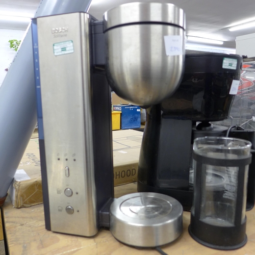 2344 - 2 Coffee machines with shop display stand