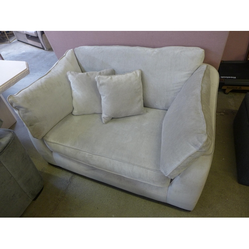 1447 - A Barker and Stonehouse light grey velvet loveseat