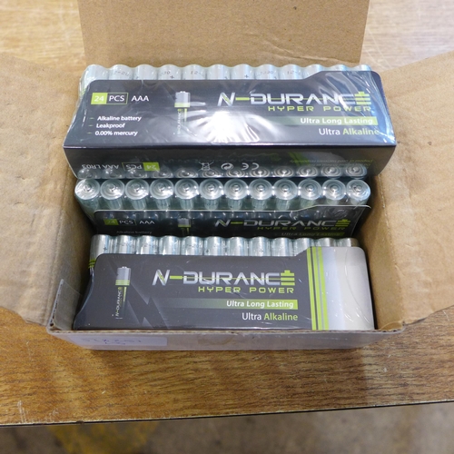 2100 - Five Packs of 24 AAA Alkaline batteries 