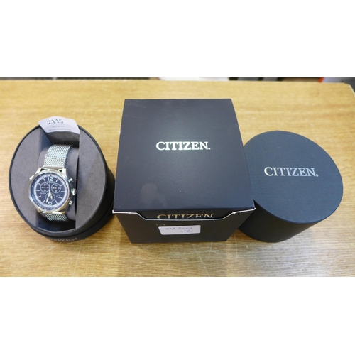 2115 - A Citizen men's Eco Diver's wristwatch with silicone strap * this lot is subject to VAT