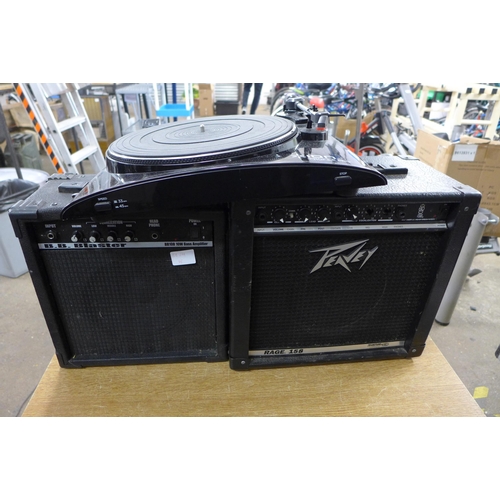 2141 - A Peavey amp, BB Blaster amp & Ion Profile Pro USB turntable