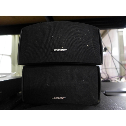 2144 - A Bose Acoustimass module & two small Bose speakers