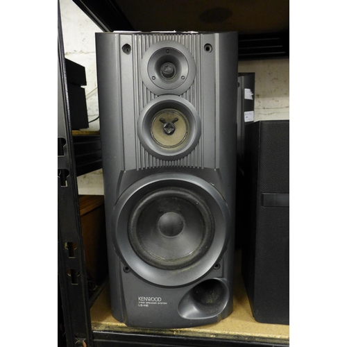 2153 - Two LSH6 Kenwood speakers